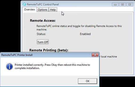 reboot computer to print