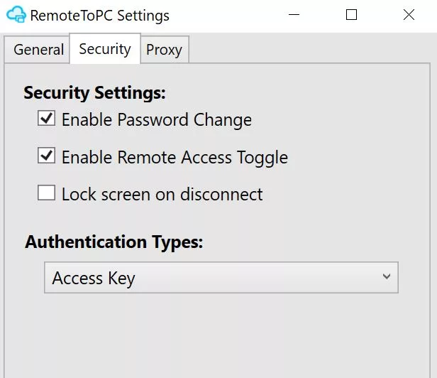 remote authentication types